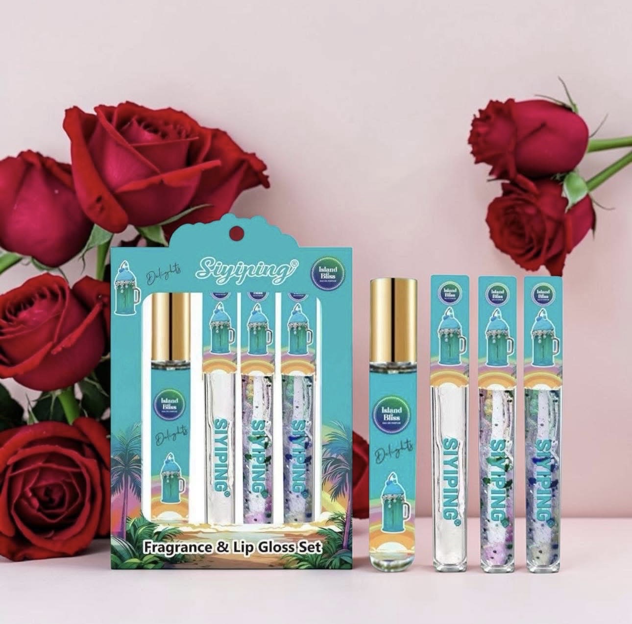 Fragrance & Lip gloss set.