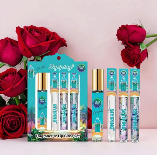 Fragrance & Lip gloss set.