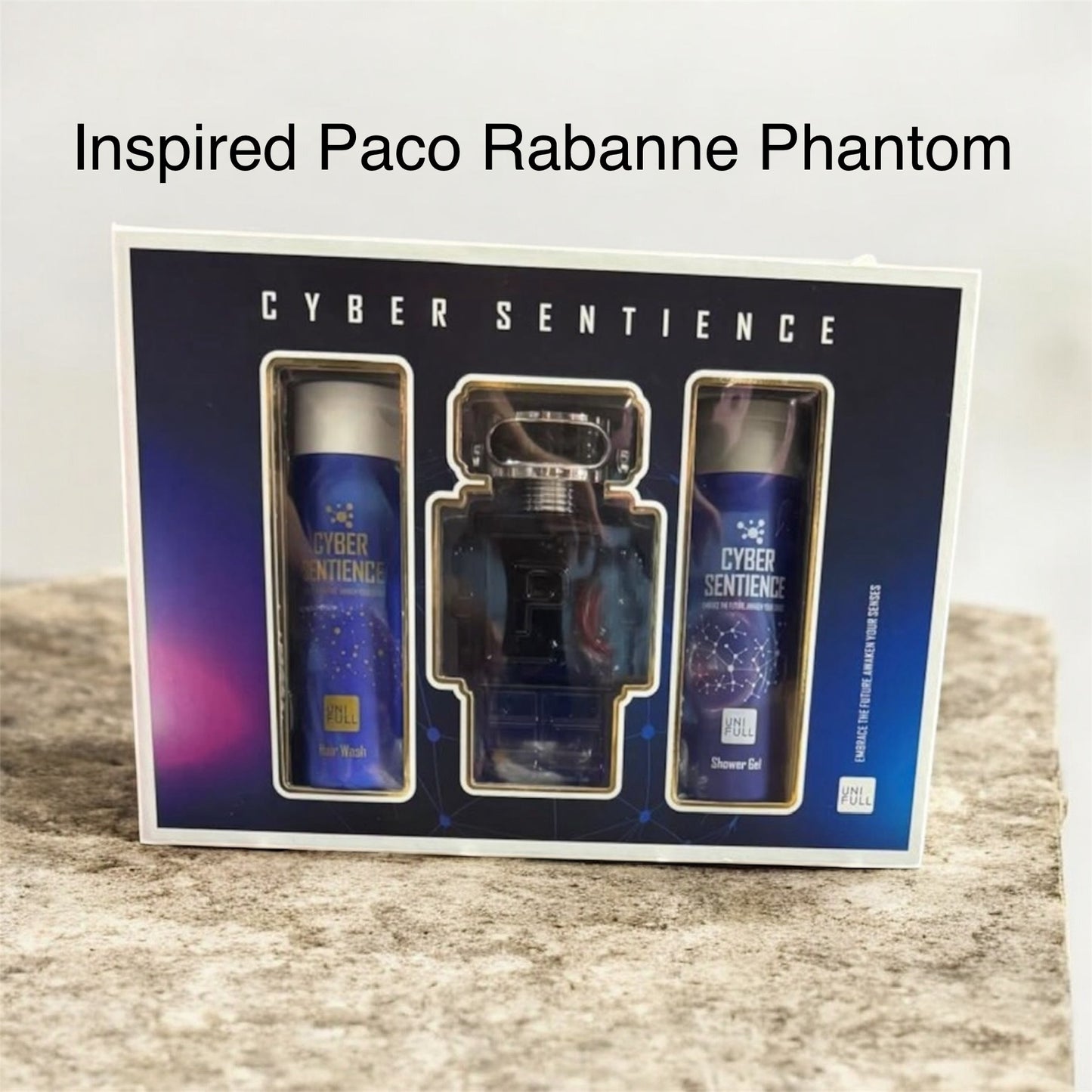 Men cologne set of 3 pieces inspired by Paco Rabanne (Phantom)