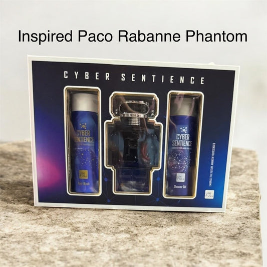 Men cologne set of 3 pieces inspired by Paco Rabanne (Phantom)