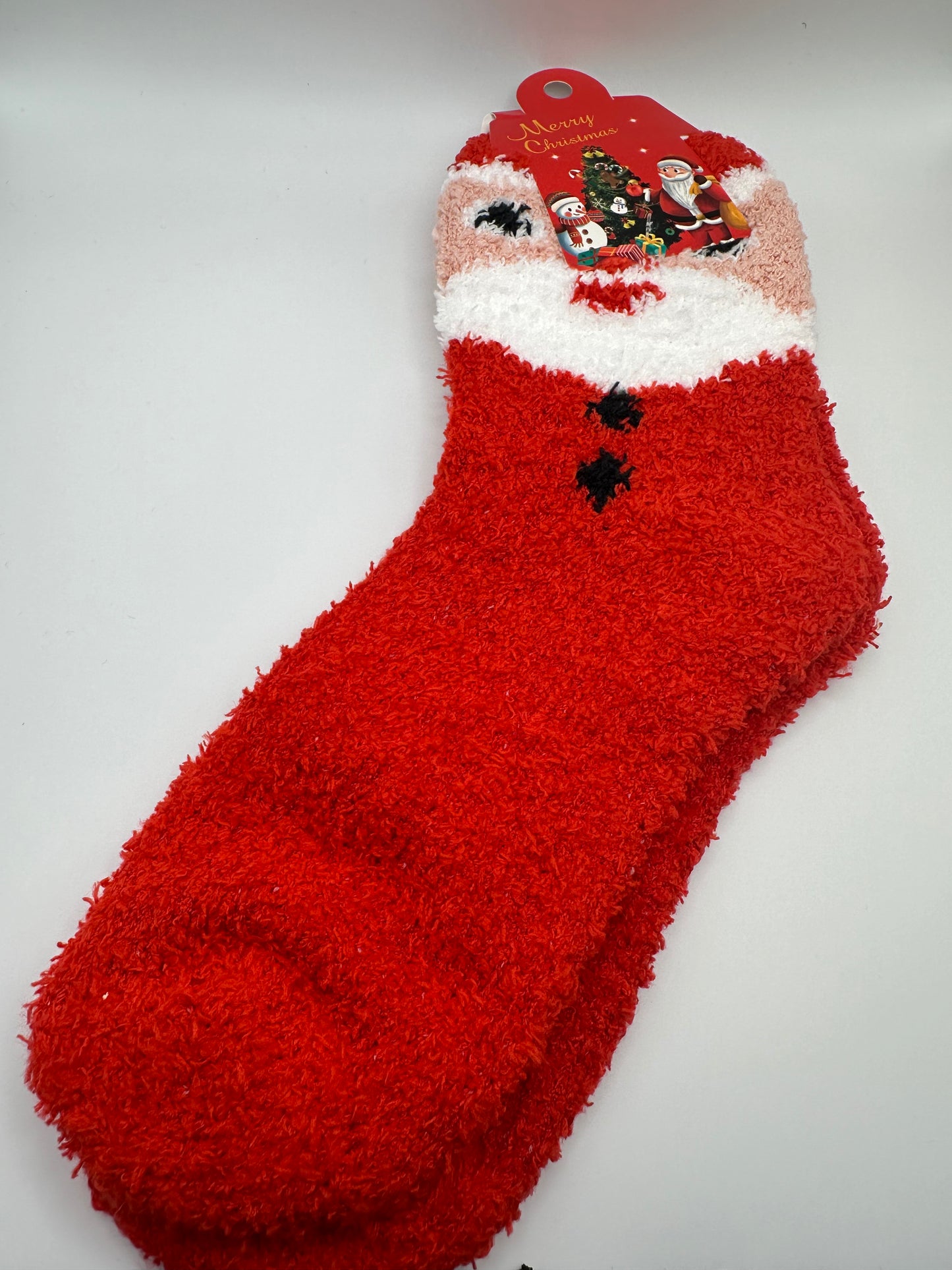 Christmas fuzzy socks