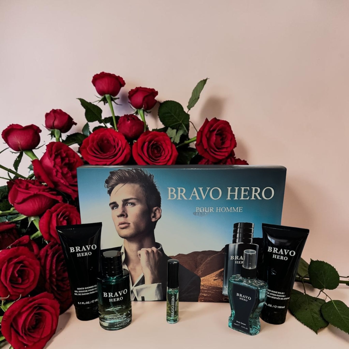 Men cologne set of 5 , Bravo Hero.