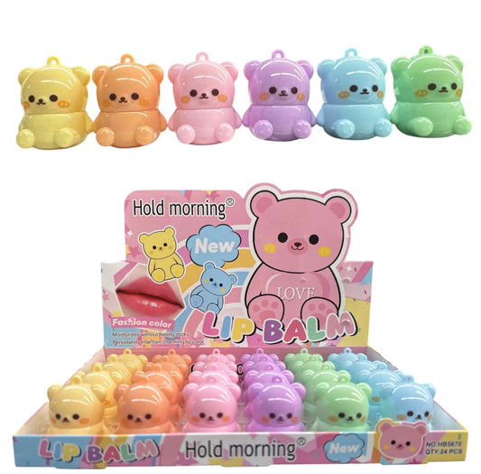 Lip balm fashion color moisturizes without feeling sticky.