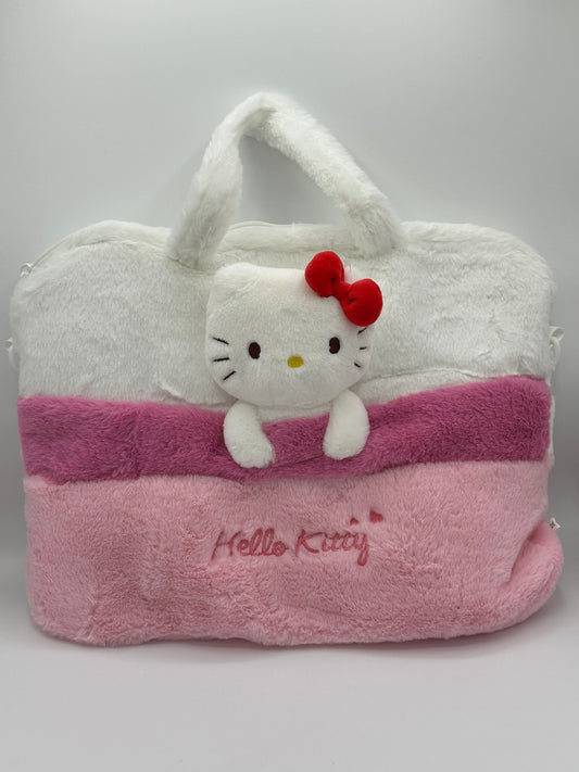 Hello Kitty plush laptop bag Fits 15”- 17”.