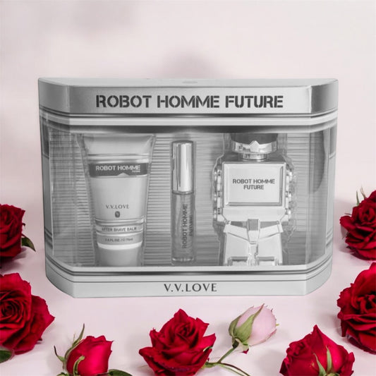 Men Cologne set of 3  Robot Homme Future.