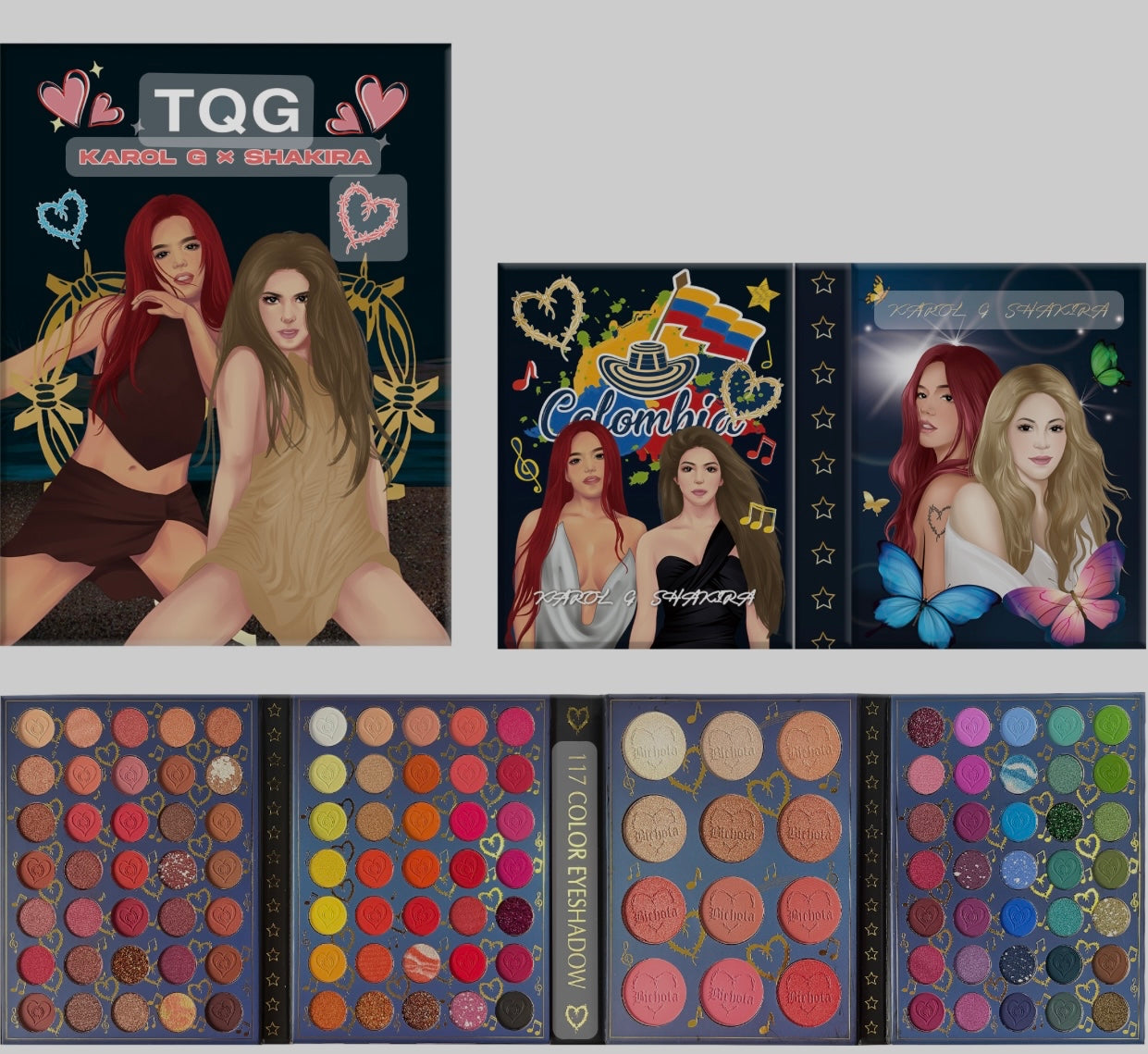 TQG Karol G &Shakira palette