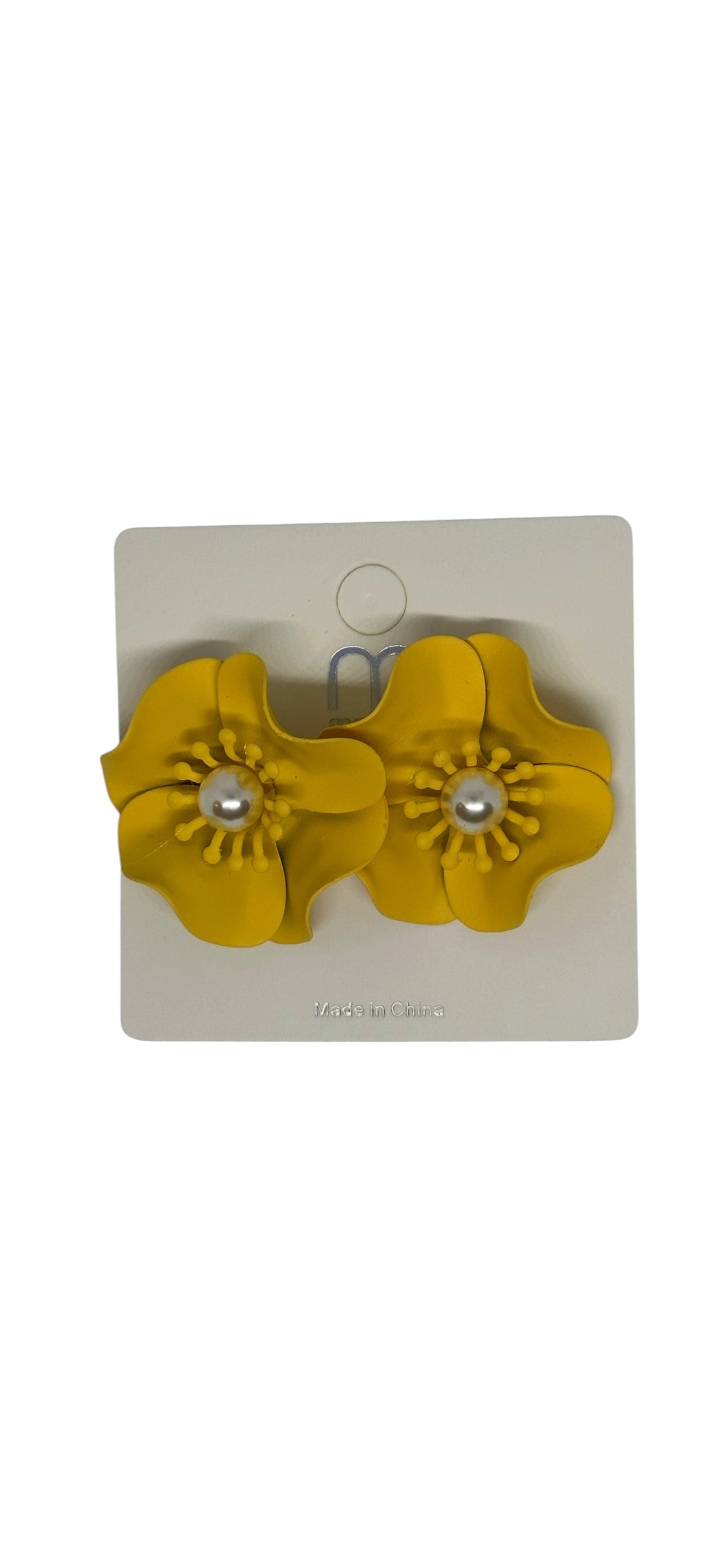 Flower studs earrings
