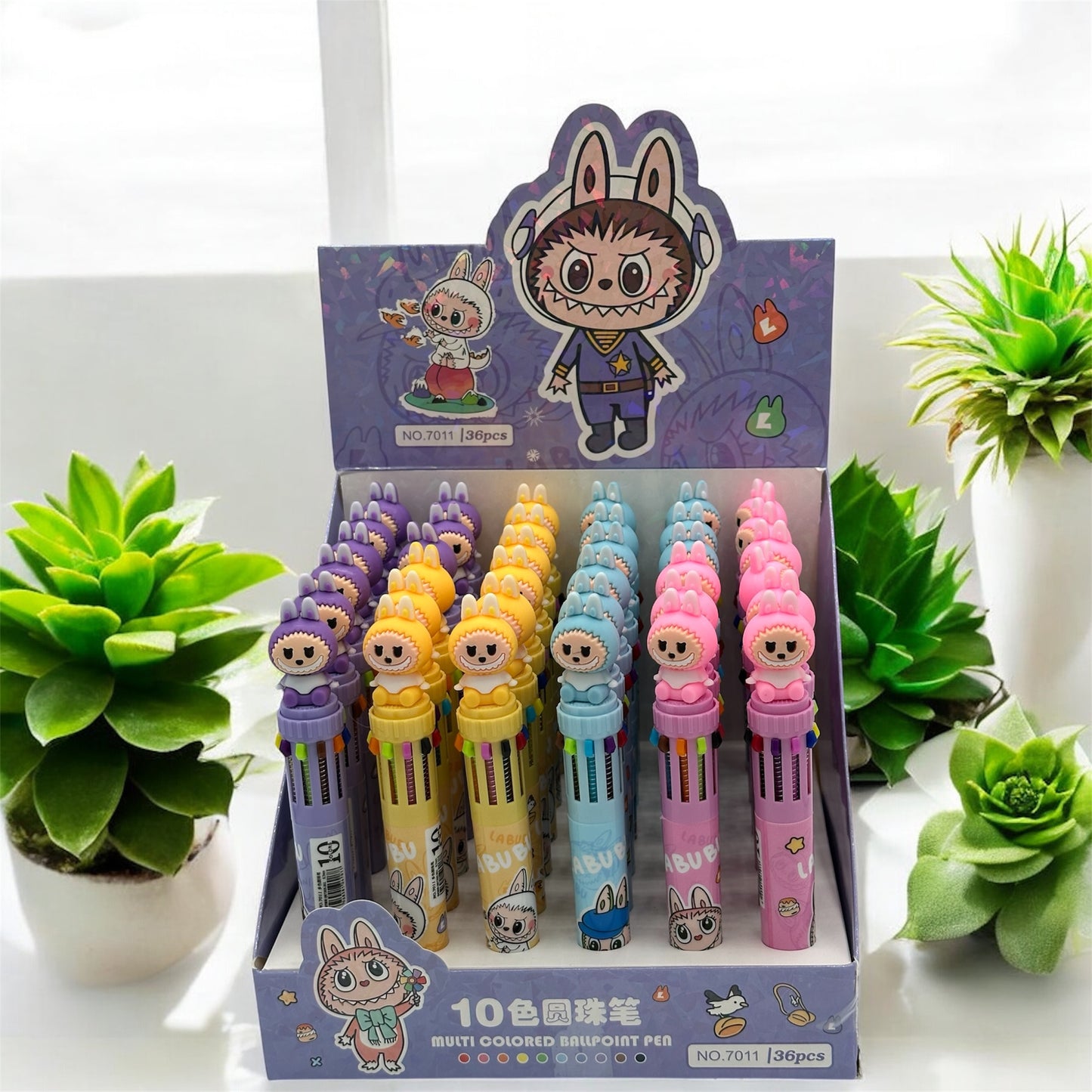 Labubu pens with 10 different color each pen.