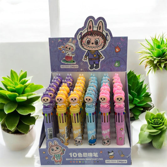 Labubu pens with 10 different color each pen.